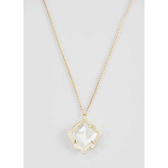 Kendra Scott Gold Kacey Ivory Pearl Necklace - Picture 6 of 7